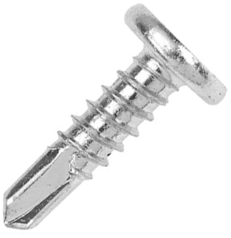Orbix Metal Heavy Duty Self Drill Screw 5.5x20mm Silver/Carbon Steel/BZP