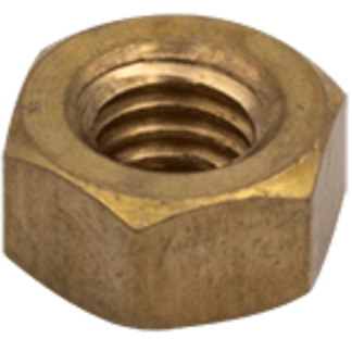 Hex Pack of 100 Nut M6 Brass
