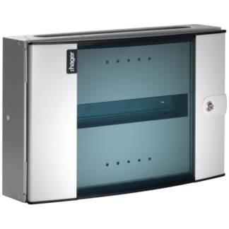 16 Module DIN Rail Glazed Door Box