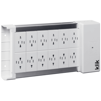12 Way 4P Lighting DistributionUnit Marshalling Box 16A White