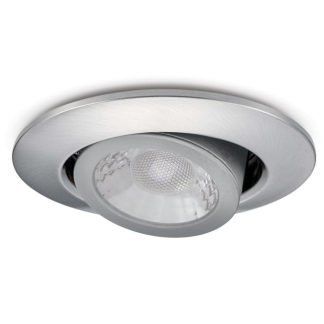 V50 Tilt LED Fire Rated IP20 Downlight 7W 650lm Brushed Nickel