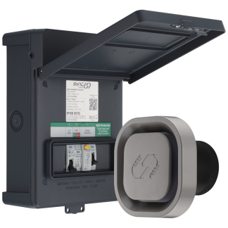 Link Recessed Type 2 Charger 7.4kW 32A Silver