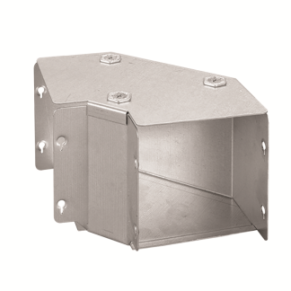 90Deg Gusset Top Lid Bend 100x100mm Steel Pre-Galvanised