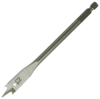 Wood Boring 1/4in Hex Shank Flat Bit 13x152mm