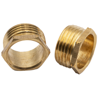 Short Pattern Male Bush 20mm Brass