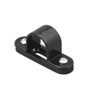 Spacer Bar Saddle 20mm Black PVC