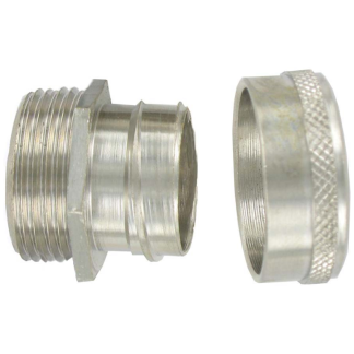Conduit Fixed Adaptor 20mm Brass Nickel Plated