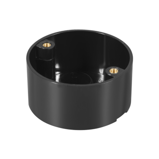 Loop-In c/w 4 KO Circular Box 20mm Black PVC
