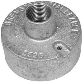 Back Outlet 20mm Galvanised