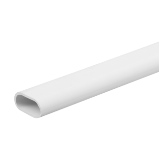 Oval Conduit 20x11mmx3m White