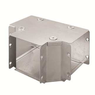 Gusset Top Lid Tee 100x100mm Steel Pre-Galvanised