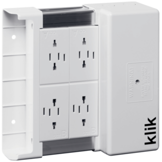 4 Way 4P Lighting Distribution Unit Marshalling Box 16A White