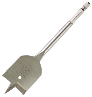 Wood Boring 1/4in Hex Shank Flat Bit 36x152mm