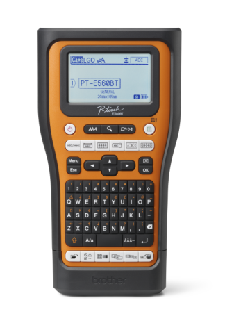 Label c/w Bluetooth & Auto Cutter Printer 132x244x80mm Orange & Black