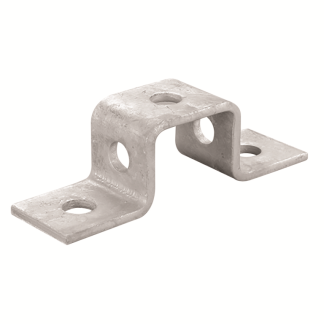 5 Hole Top Hat Bracket 41x41mm Steel Hot Dip Galvanised